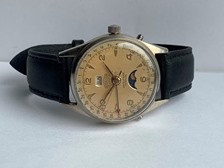 Angelus moonphase Datoluxe calendar watch with original dial circa 1950 vintage